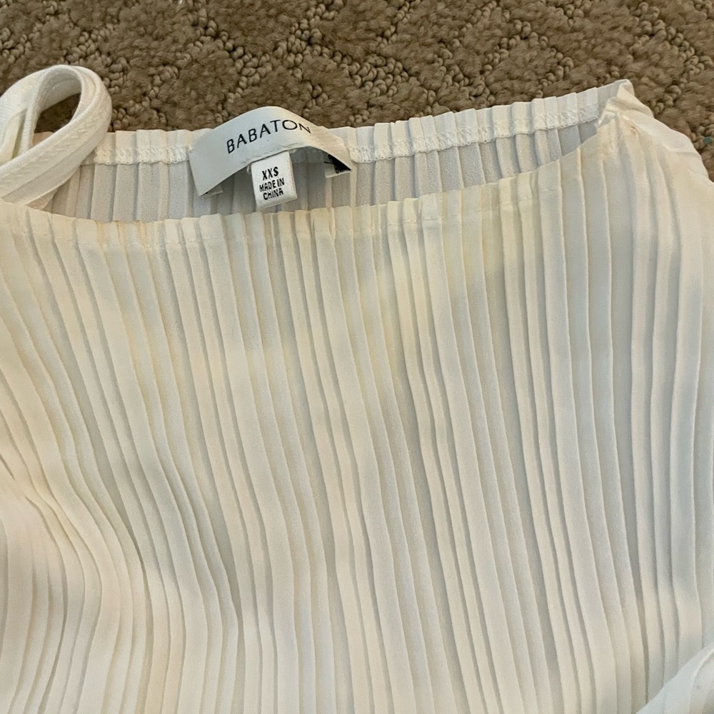 Aritzia Babaton '90s Slit Dress Ivory $218 XXS